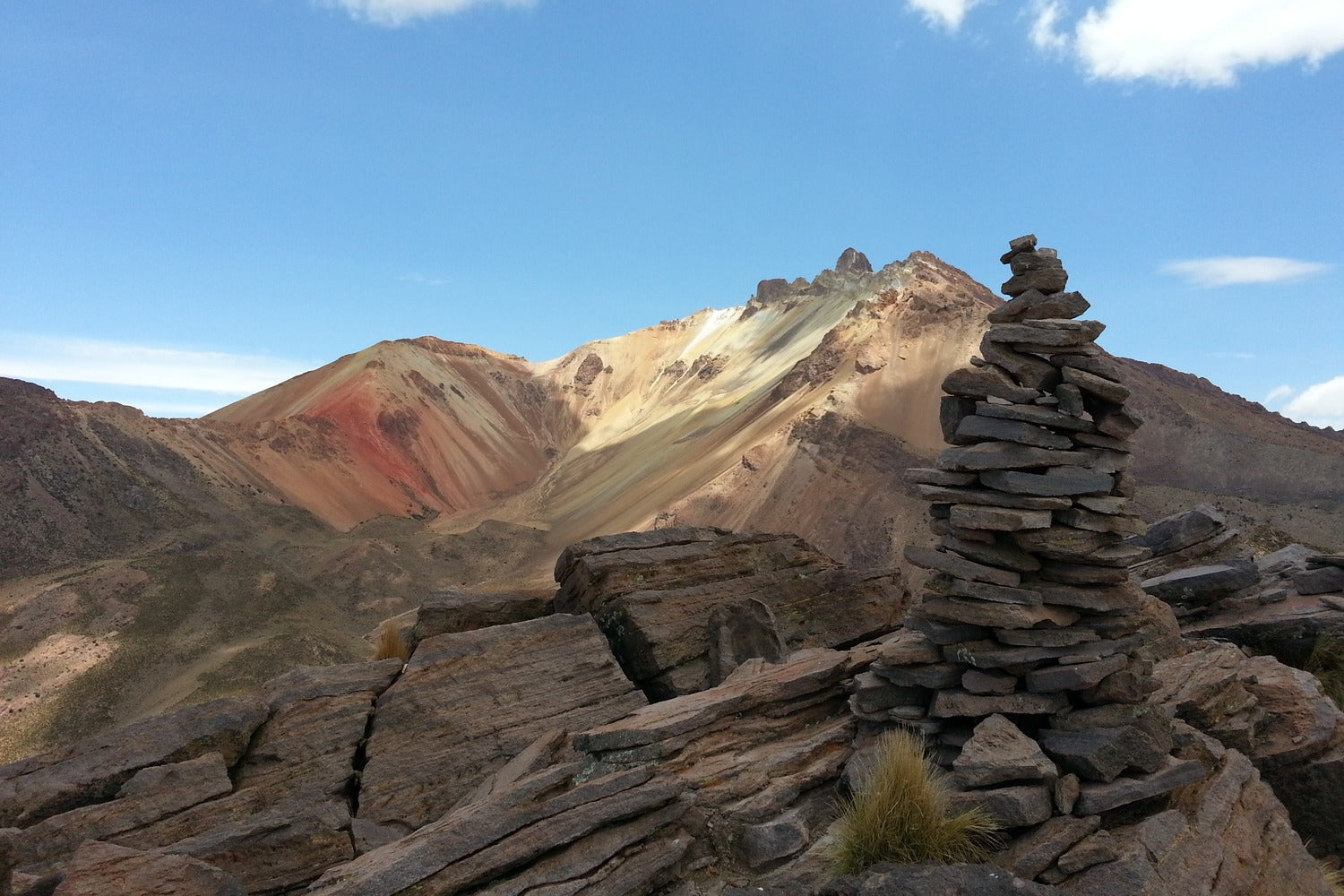 View of the crater of the Tunupa volcano