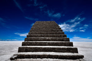 Stairway to Heaven in the Uyuni Salt Flats